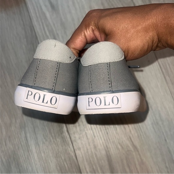 Polo | Boys Canvas Casual Lace up Shoes size 3 - Picture 3 of 5